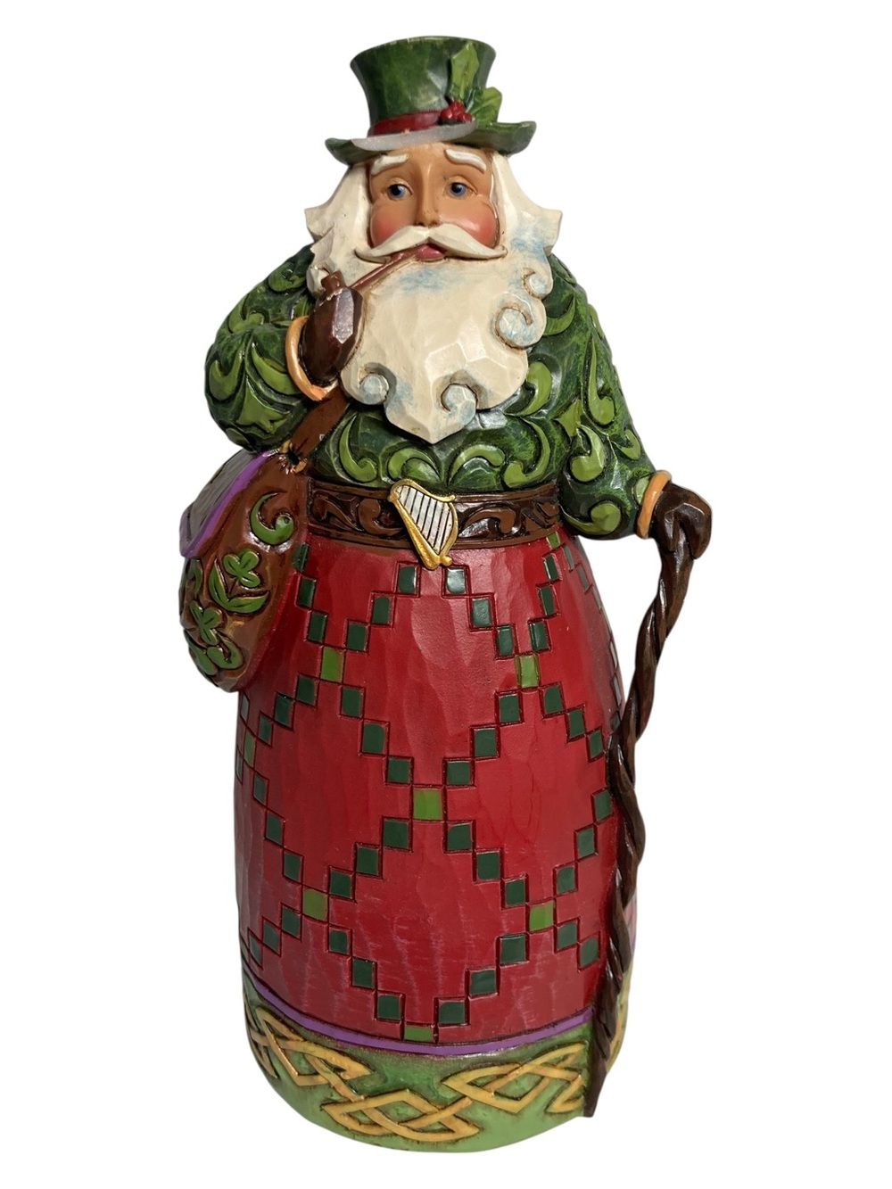 Jim Shore 2010 Heartwood Creek Nollaig Shona Dhuit Irish Santa Figure 4017647
